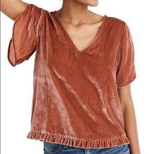 Madewell Velvet Top